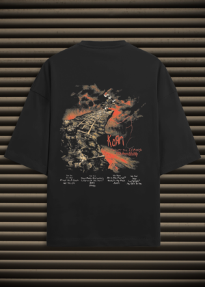 Korn Follow The Leader 25th Anniversary Oversized Graphic Unisex Tee - Nu Metal Streetwear