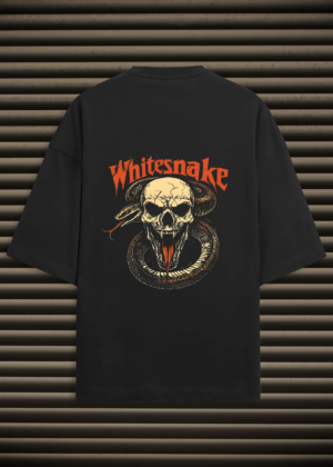 Whitesnake Serpent Skull Oversized Graphic Unisex Tee